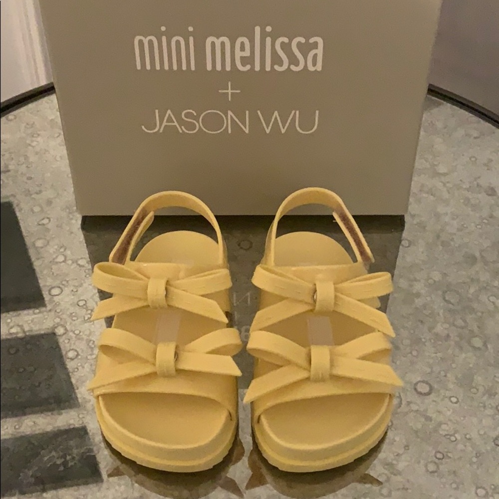 NWT Mini Melissa x Jason Wu Cosmic Yellow Sandal